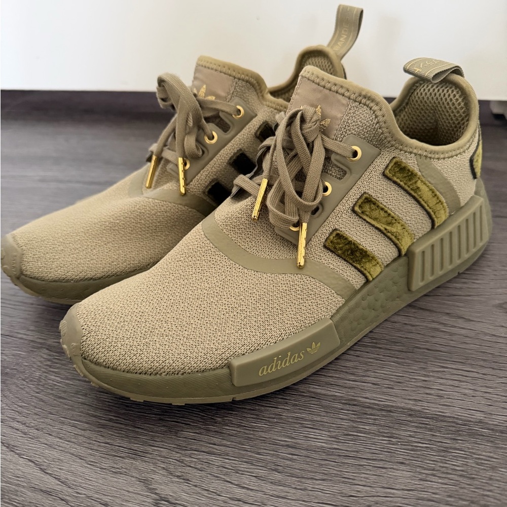 Adidas Men's Khaki and Olive Sneakers